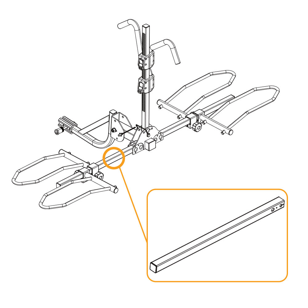 BV Bike Hitch Rack Horizontal Bar
