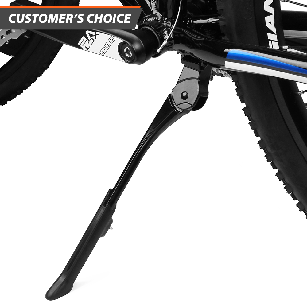 BV Kickstand for Bikes 24" - 29", Spring-Loaded Latch - Black