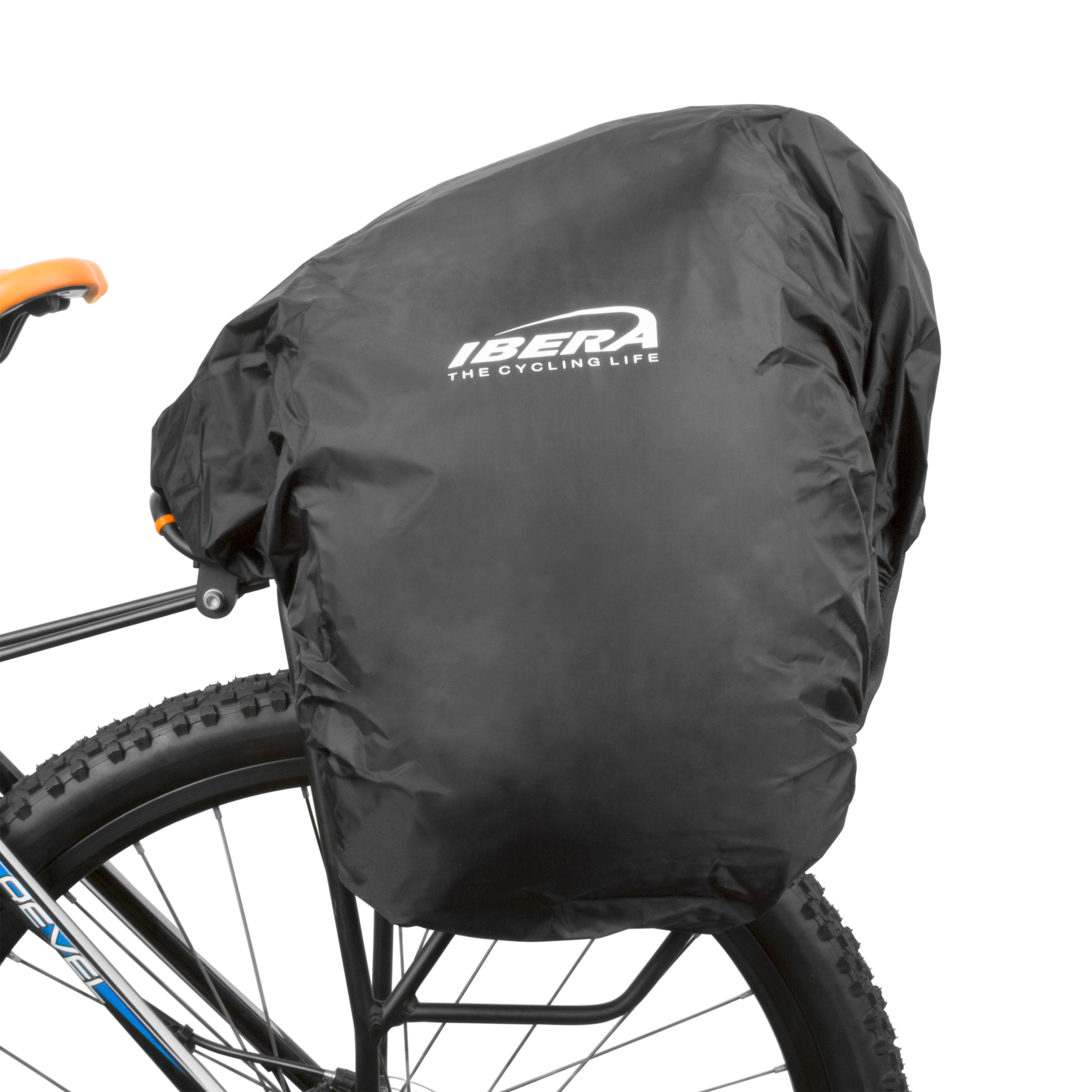Ibera Bike PakRak Rain Cover All-Weather - Side View