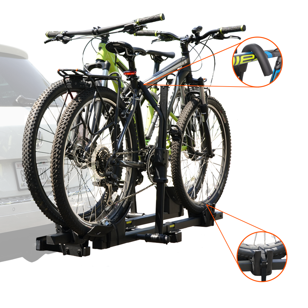 Hitch Mount Rack with Bikes Attached