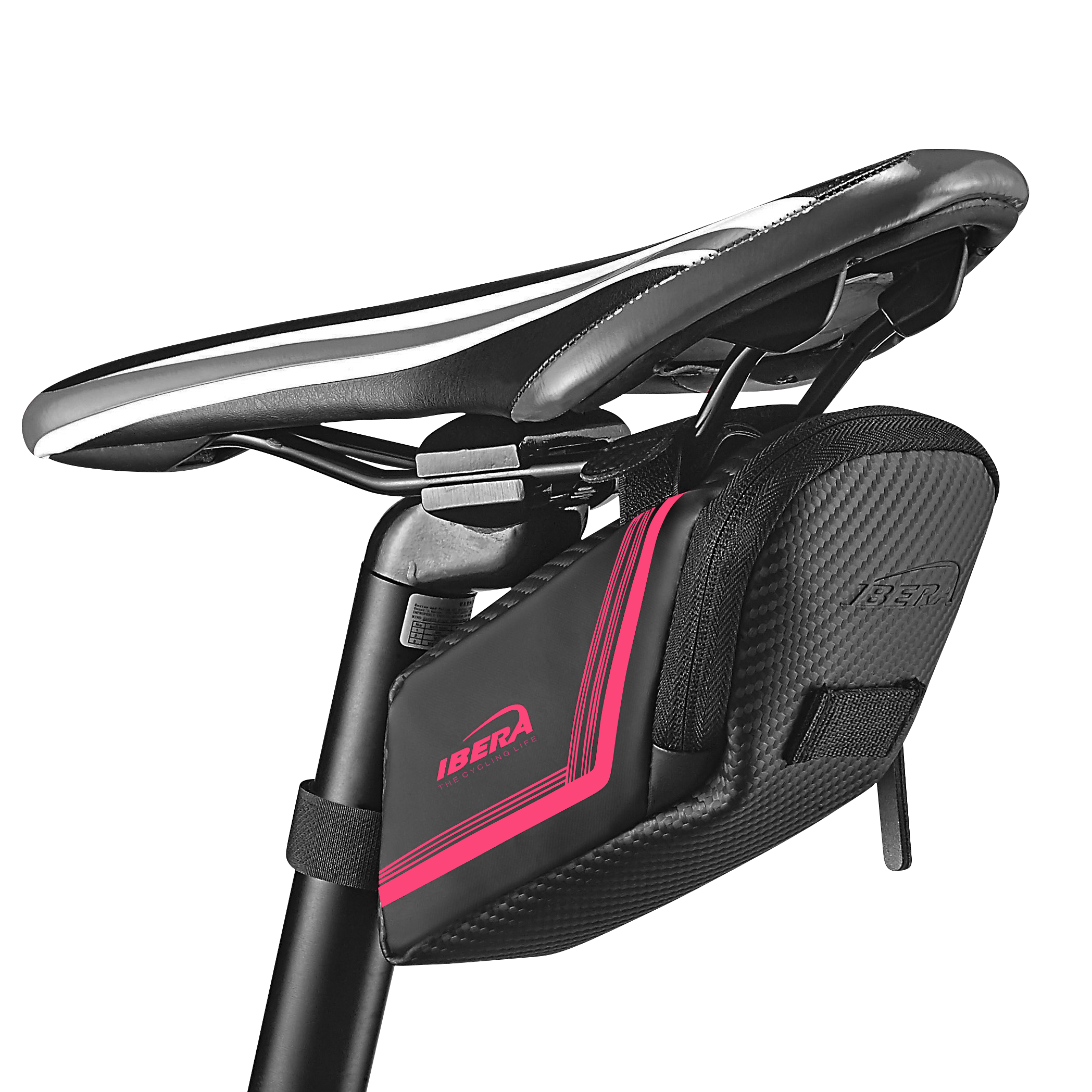Pink Saddle Bag Attached Under Seat